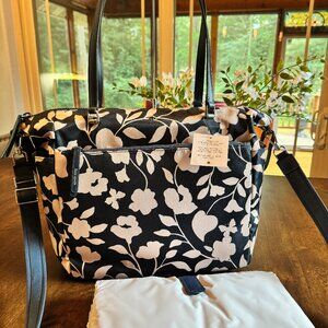 Kate Spade New York Jae Baby Nylon Diaper Bag with Changing Pad Garden Vine